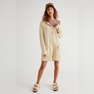 Free People Beach Ryleigh Sweater Romper Cream